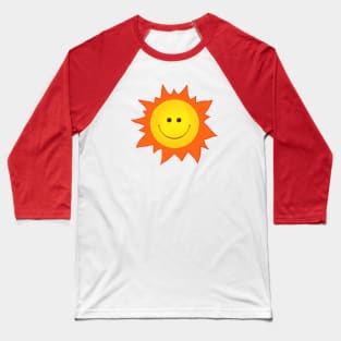 Cute Happy Smiling Sun Baseball T-Shirt